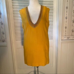 Marigold Yellow Sleeveless Shift